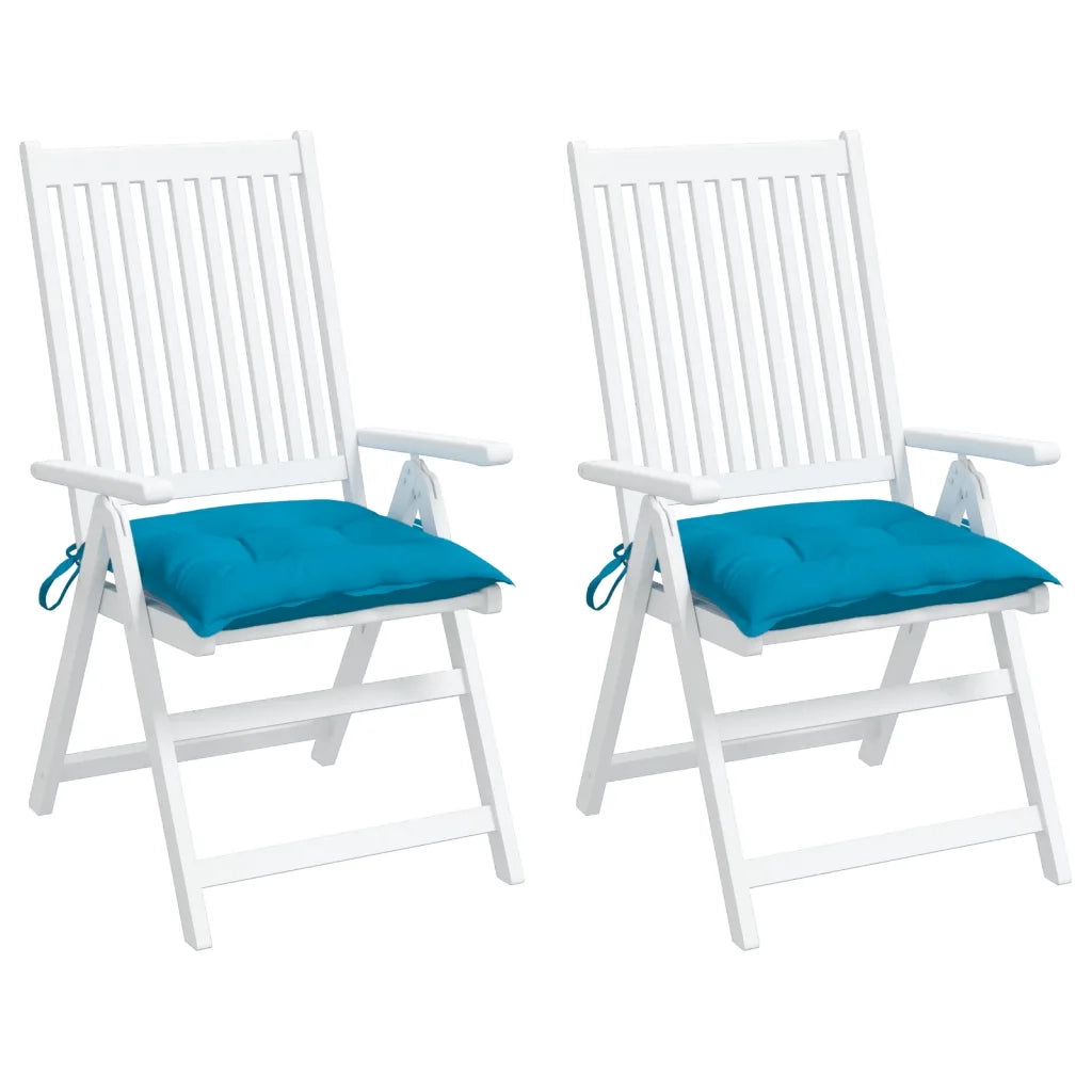 Cuscini per Pallet 2 pz Azzurri 50x50x7 cm in Tessuto Oxford 361519