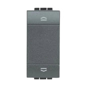 Bticino living light pulsante doppio interbloccato salita discesa nero l4037n