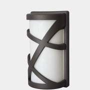 Trade Shop - Portalampada Esterno Alluminio Vetro Nero Vt7064 E27 Ip54 Illuminazione -
