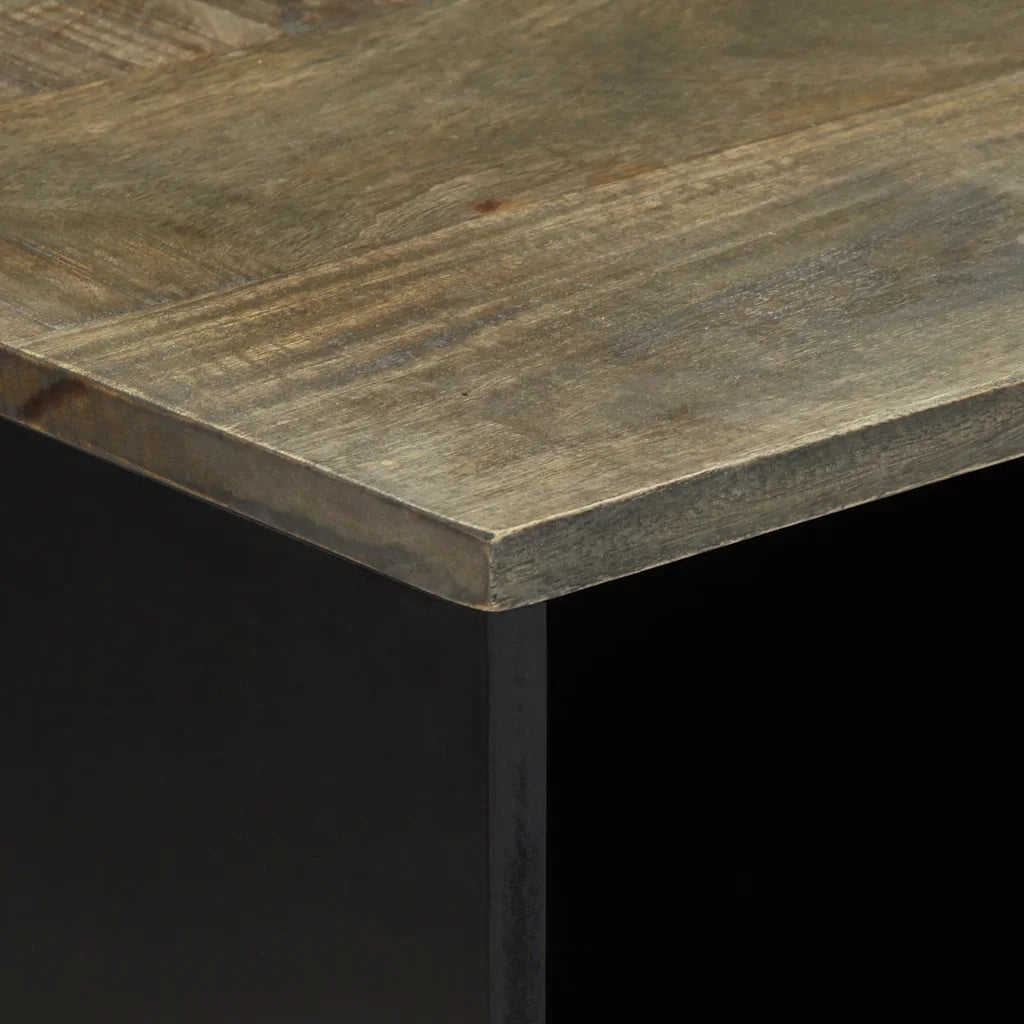 Tavolino da Salotto Grigio Chiaro 80x50x40 cm Legno di Mango 4017796
