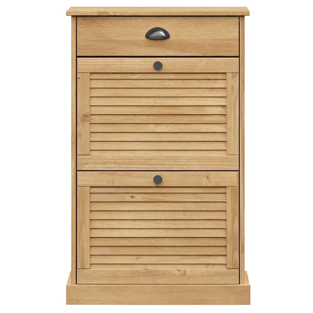 Scarpiera VIGO 60x35x96 cm in Legno Massello di Pino