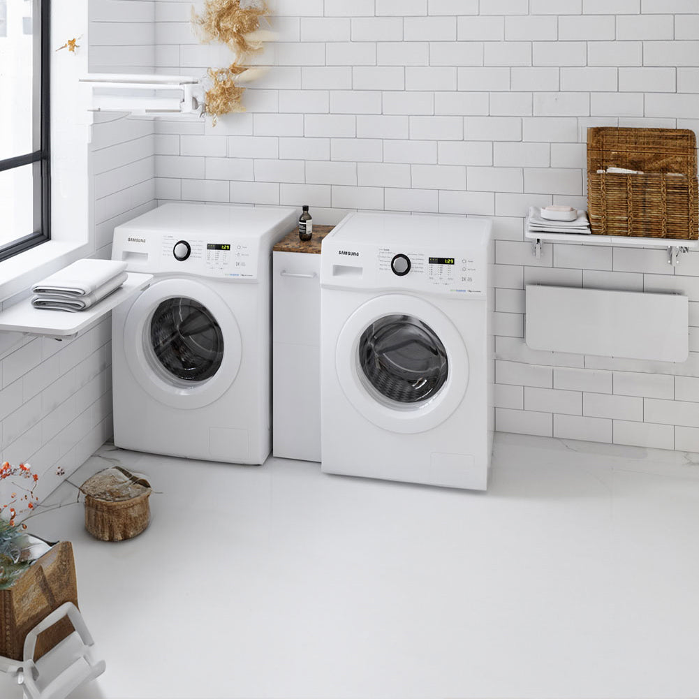 Tavolo Pieghevole a Muro Tavolino Scrivania da parete Bianco Salvaspazio 80x40cm