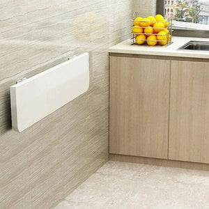 Tavolo Pieghevole a Muro Tavolino Scrivania da parete Bianco Salvaspazio 80x40cm