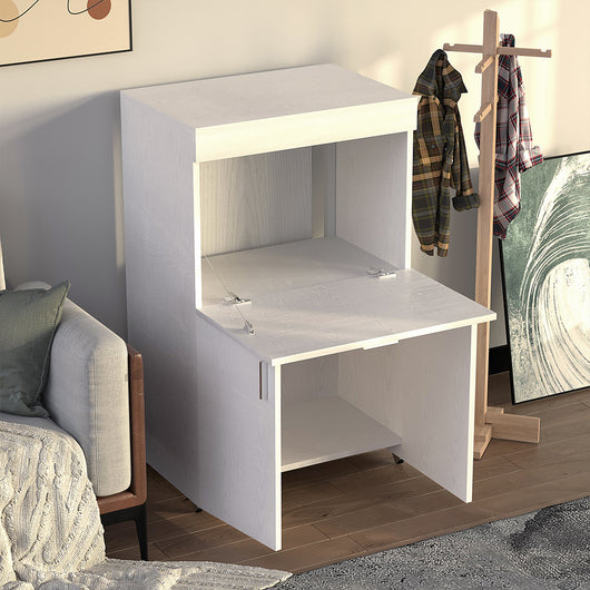 Mobile Asse da Stiro a Scomparsa Salvaspazio Bianco Frassinato 55x38x90.5 cm