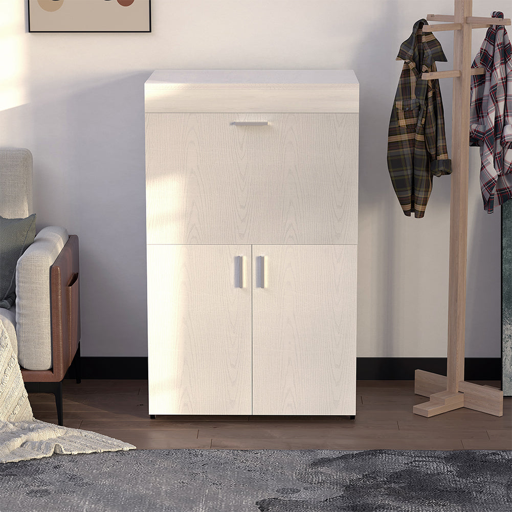 Mobile Asse da Stiro a Scomparsa Salvaspazio Bianco Frassinato 55x38x90.5 cm