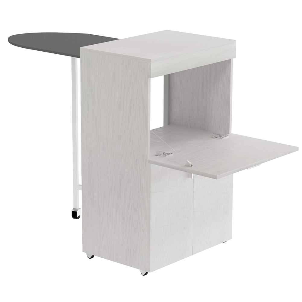 Mobile Asse da Stiro a Scomparsa Salvaspazio Bianco Frassinato 55x38x90.5 cm