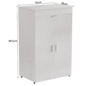 Mobile Asse da Stiro a Scomparsa Salvaspazio Bianco Frassinato 55x38x90.5 cm