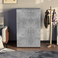 Mobile Asse da Stiro a Scomparsa Salvaspazio Richiudibile Cemento 55x38x90.5 cm