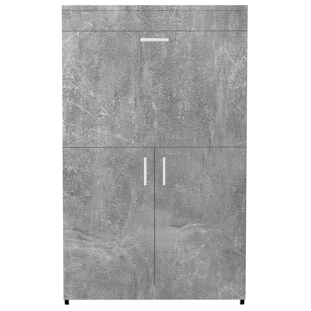 Mobile Asse da Stiro a Scomparsa Salvaspazio Richiudibile Cemento 55x38x90.5 cm