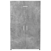 Mobile Asse da Stiro a Scomparsa Salvaspazio Richiudibile Cemento 55x38x90.5 cm