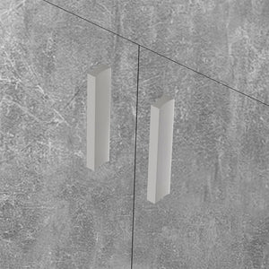 Mobile Asse da Stiro a Scomparsa Salvaspazio Richiudibile Cemento 55x38x90.5 cm