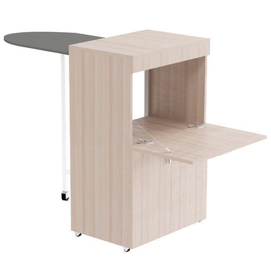 Mobile Asse da Stiro a Scomparsa Salvaspazio Richiudibile Olmo 55x38x90.5 cm