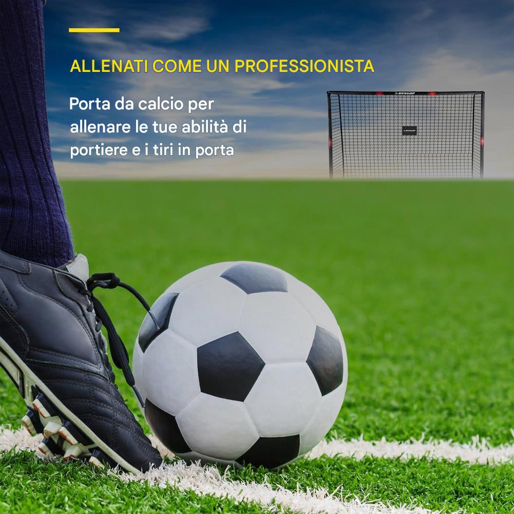 Porta da Calcio per Allenamento da Esterno Rete Rivestita Antiurto 240x160x85 cm