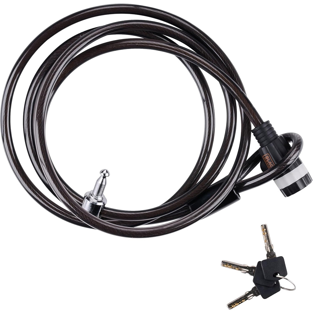 BLACK+DECKER Lucchetto a Cavo per Bicicletta Moto e Scooter Lunghezza 240 cm