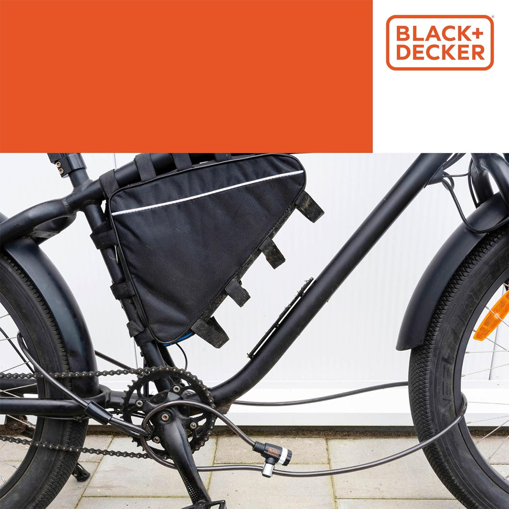 BLACK+DECKER Lucchetto a Cavo per Bicicletta Moto e Scooter Lunghezza 240 cm