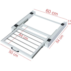 Supporto Universale Lavatrice e Asciugatrice con Stendino Estraibile -100KG