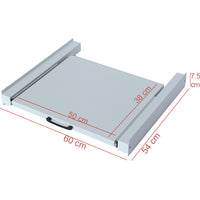 Supporto Universale Lavatrice e Asciugatrice con Ripiano Estraibile - 100 KG