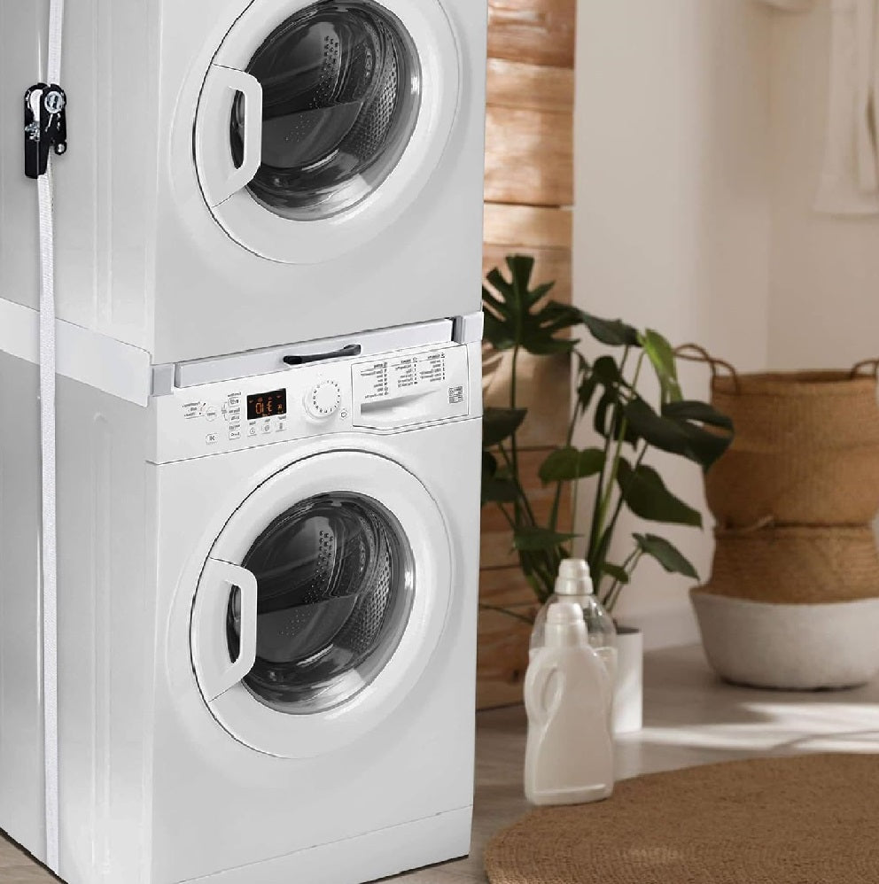 Supporto Universale Lavatrice e Asciugatrice con Ripiano Estraibile - 100 KG