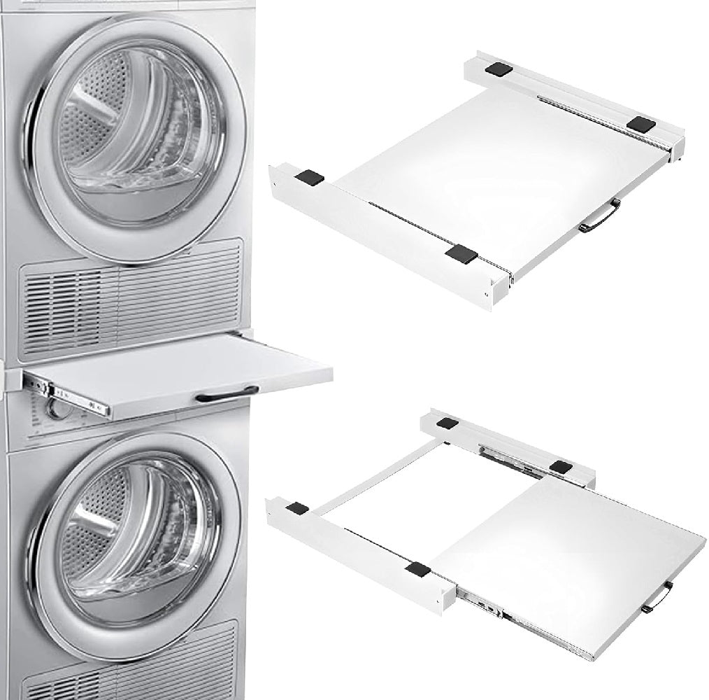 Supporto Universale Lavatrice e Asciugatrice con Ripiano Estraibile - 100 KG