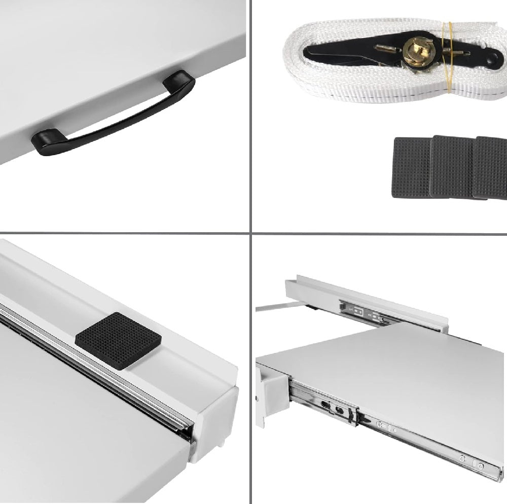 Supporto Universale Lavatrice e Asciugatrice con Ripiano Estraibile - 100 KG