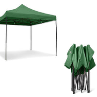 Gazebo 3x3 Pieghevole Impermeabile Richiudibile a Fisarmonica Professionale Verde