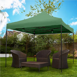 Gazebo 3x3 Pieghevole Impermeabile Richiudibile a Fisarmonica Professionale Verde