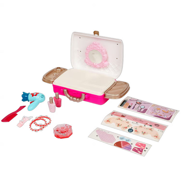 Valigetta Makeup Giocattolo Valigia per Trucchi Gioco Idea Regalo 18 Pezzi