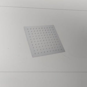 IMPALLI Soffione Doccia Grande Quadrato In Acciaio Finitura Cromata Soffione Doccia Anticalcare Facile Installazione (25X25 CM)