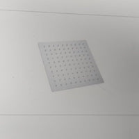 IMPALLI Soffione Doccia Grande Quadrato In Acciaio Finitura Cromata Soffione Doccia Anticalcare Facile Installazione (30X30 CM)