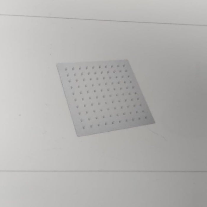 IMPALLI Soffione Doccia Grande Quadrato In Acciaio Finitura Cromata Soffione Doccia Anticalcare Facile Installazione (30X30 CM)