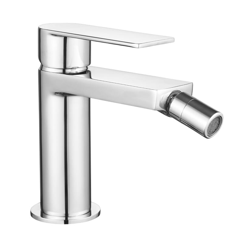 IMPALLI Miscelatore Bidet Bagno Con Piletta Click Clack Troppo Pieno E Flessibili Inclusi Rubinetto Bidet Finitura Cromata Rubinetto Bagno Miscelatore Serie 18
