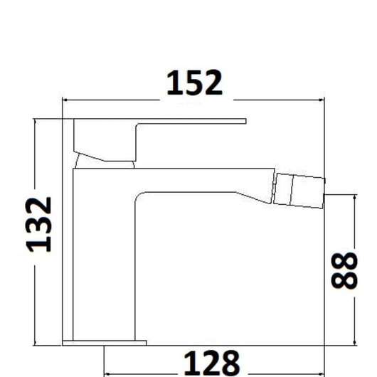 IMPALLI Miscelatore Bidet Bagno Con Piletta Click Clack Troppo Pieno E Flessibili Inclusi Rubinetto Bidet Finitura Cromata Rubinetto Bagno Miscelatore Serie 18