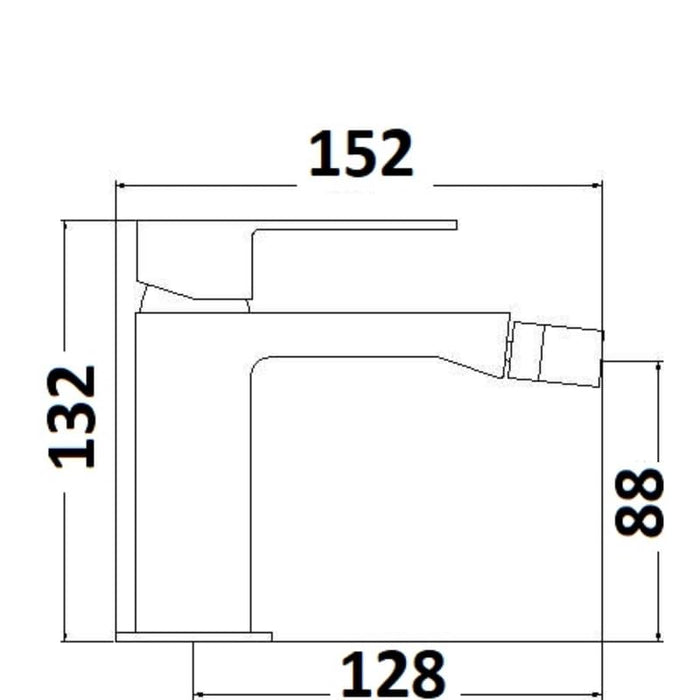 IMPALLI Miscelatore Bidet Bagno Con Piletta Click Clack Troppo Pieno E Flessibili Inclusi Rubinetto Bidet Finitura Cromata Rubinetto Bagno Miscelatore Serie 18