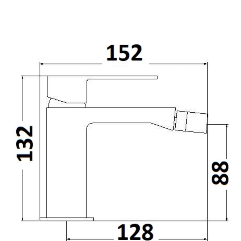 IMPALLI Miscelatore Bidet Bagno Con Piletta Click Clack Troppo Pieno E Flessibili Inclusi Rubinetto Bidet Finitura Cromata Rubinetto Bagno Miscelatore Serie 18