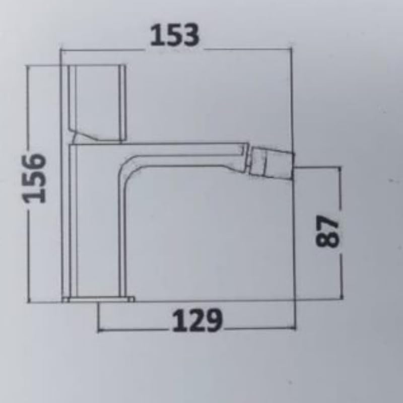 IMPALLI Miscelatore Bidet Bagno Con Maniglia Rubinetto Bidet Con Piletta Click Clack 1'' 1/4 Flessibili E Troppo Pieno Inclusi Rubinetto Per Bidet Finitura Cromata
