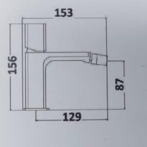 IMPALLI Miscelatore Bidet Bagno Con Maniglia Rubinetto Bidet Con Piletta Click Clack 1'' 1/4 Flessibili E Troppo Pieno Inclusi Rubinetto Per Bidet Finitura Cromata