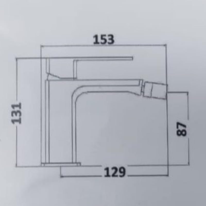 IMPALLI Miscelatore Bidet Bagno Con Leva Rubinetto Bidet Con Piletta Click Clack 1'' 1/4 Flessibili E Troppo Pieno Inclusi Rubinetto Per Bidet Finitura Cromata