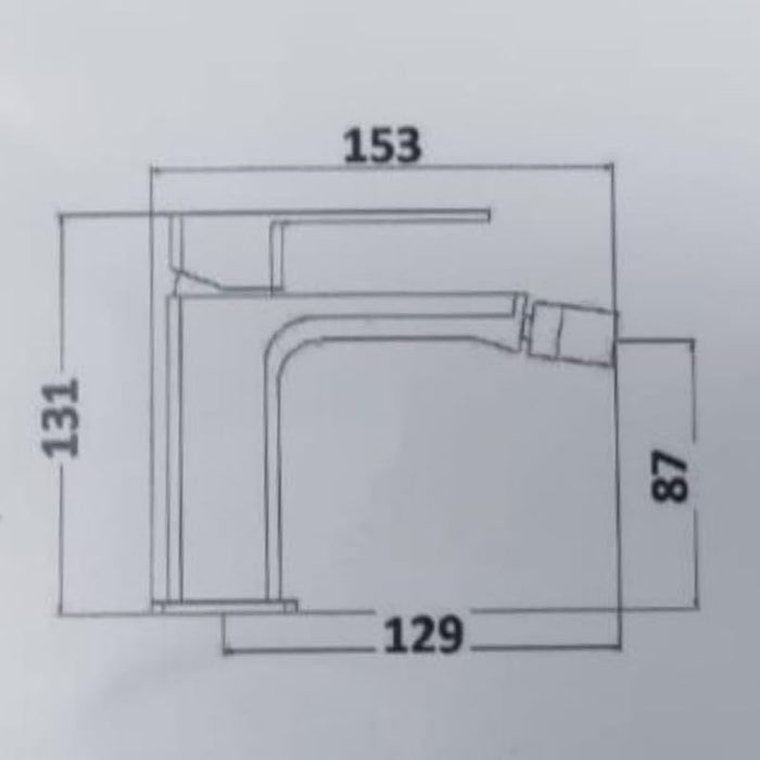 IMPALLI Miscelatore Bidet Bagno Con Leva Rubinetto Bidet Con Piletta Click Clack 1'' 1/4 Flessibili E Troppo Pieno Inclusi Rubinetto Per Bidet Finitura Cromata