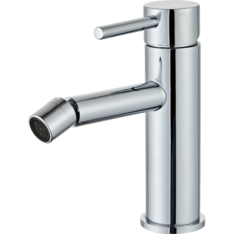 IMPALLI Miscelatore Bidet Bagno Con Leva Rubinetto Bidet Con Piletta Click Clack 1'' 1/4 E Flessibili Inclusi Rubinetto Per Bidet Serie MM (CROMO)