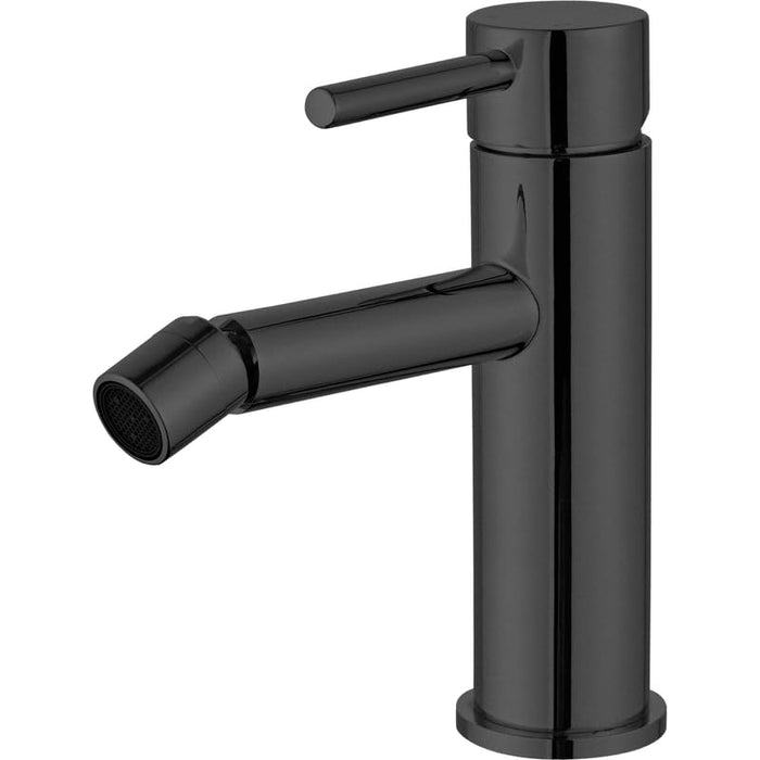 IMPALLI Miscelatore Bidet Bagno Con Leva Rubinetto Bidet Con Piletta Click Clack 1'' 1/4 E Flessibili Inclusi Rubinetto Per Bidet Serie MM (NERO OPACO)