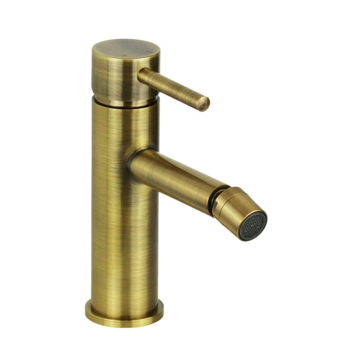 IMPALLI Miscelatore Bidet Bagno Con Leva Rubinetto Bidet Con Piletta Click Clack 1'' 1/4 E Flessibili Inclusi Rubinetto Per Bidet Serie MM (OTTONE ANTICO)