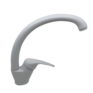 IMPALLI Miscelatore Cucina Canna Lunga Girevole Rubinetto Lavello Cucina Miscelatore Lavello Cucina Serie Alice (BIANCO OPACO)