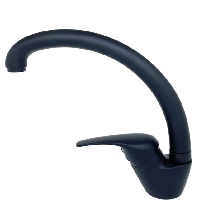 IMPALLI Miscelatore Cucina Canna Lunga Girevole Rubinetto Lavello Cucina Miscelatore Lavello Cucina Serie Alice (NERO OPACO)