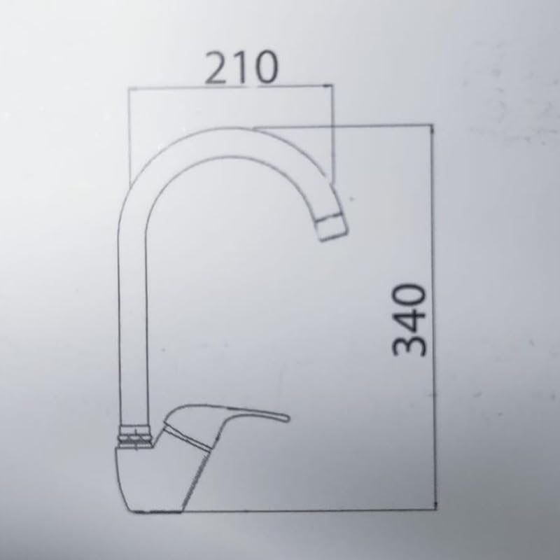 IMPALLI Miscelatore Cucina Canna A Ponte Girevole Completo Di Flessibili Rubinetto Lavello Cucina Con Leva Monocomando Laterale Miscelatore Lavello Cucina Serie Alice