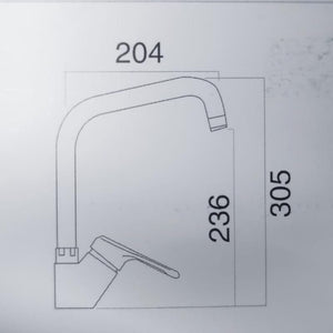 IMPALLI Miscelatore Cucina Canna A Squadra Girevole Rubinetto Lavello Cucina Con Leva Monocomando Miscelatore Lavello Cucina Serie Alice