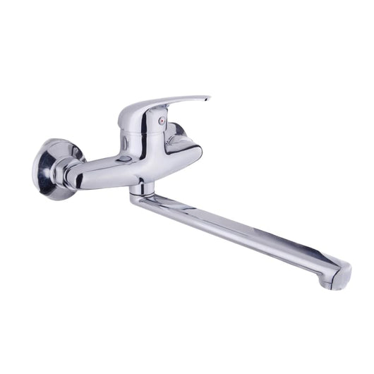 IMPALLI Miscelatore Cucina A Parete Con Canna Lunga Girevole Di 17,3 Cm Rubinetto Lavello Cucina Con Leva Monocomando Finitura Cromo Miscelatore Lavello Cucina Serie Alice