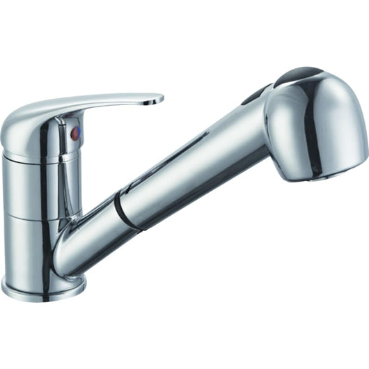 IMPALLI Miscelatore Cucina Con Doccetta Estraibile Finitura Cromo Rubinetto Lavello Cucina Con Leva Monocomando Sporgenza 11,6 Cm Miscelatore Lavello Cucina Serie Alice