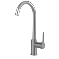 IMPALLI Miscelatore Cucina A Canna Alta Tonda Rubinetto Lavello Cucina Completo Di Flessibili Rubinetto Cucina Finitura Cromo