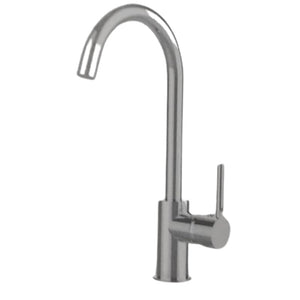 IMPALLI Miscelatore Cucina A Canna Alta Tonda Rubinetto Lavello Cucina Completo Di Flessibili Rubinetto Cucina Finitura Cromo