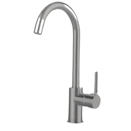 IMPALLI Miscelatore Cucina A Canna Alta Tonda Rubinetto Lavello Cucina Completo Di Flessibili Rubinetto Cucina Finitura Cromo